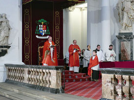 Abschlussvesper der Bischofskonferenz mit Spendung des Bonifatiussegens (Foto: Karl-Franz Thiede)